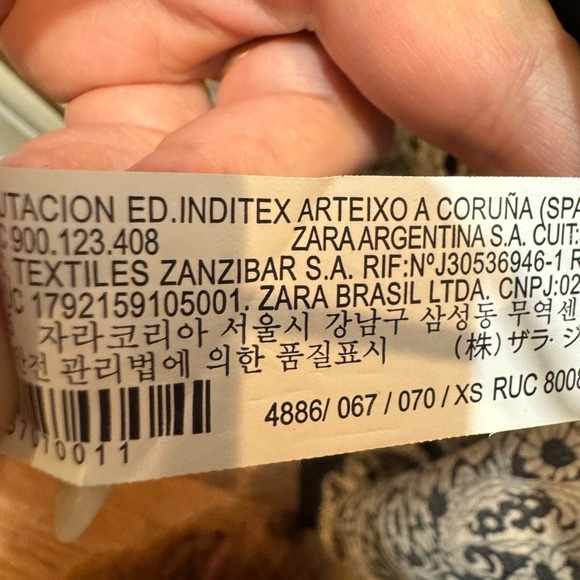 Zara Shimmery Paisley Print Shorts M & Puff Sleeve Top XS - Picture 17 of 17